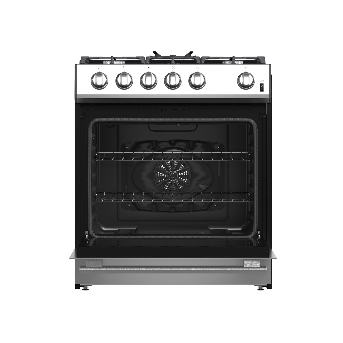 Forno Leonardo Espresso 30" Stainless Steel Gas Range, 5 cu.ft. Convection Oven
