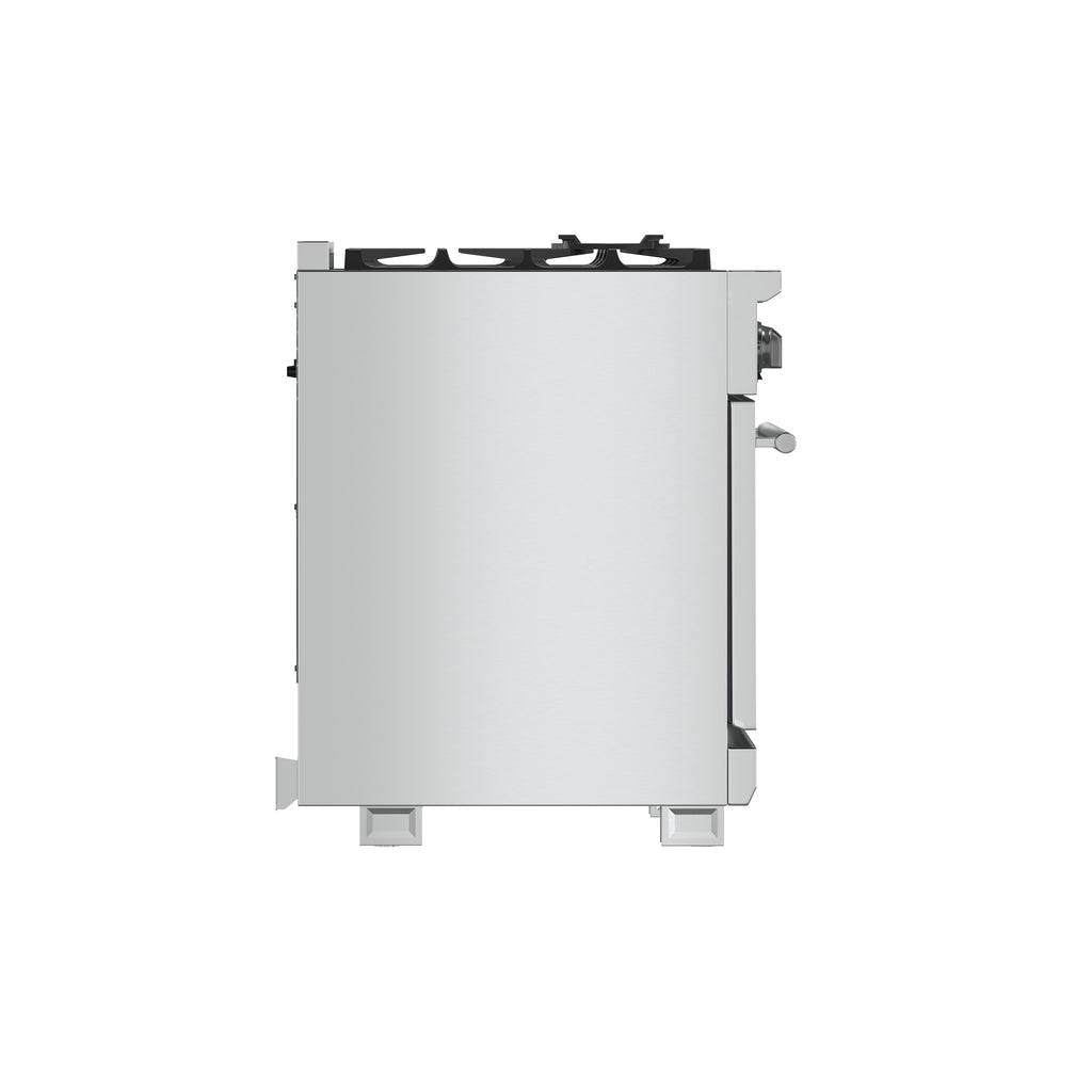 Forno Capriasca 36" Freestanding Gas Range All Stainless Steel, 6 Brass Burners 120,000 BTU, Wok Support