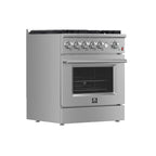 Forno Giovanni 30" Freestanding Gas Range All Stainless Steel, 5 Sealed Burners 67,000 BTU