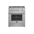 Forno Giovanni 30" Freestanding Gas Range All Stainless Steel, 5 Sealed Burners 67,000 BTU