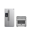 Forno Premium 2-Piece Kitchen Bundle -Capriasca 36" Stainless Steel Range