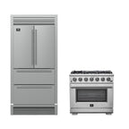 Forno Premium 2-Piece Kitchen Bundle - Galiano 36" Stainless Steel Range