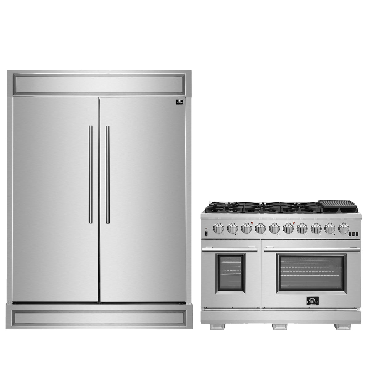Forno Premium 2-Piece Kitchen Bundle - Capriasca 48" Stainless Steel Range