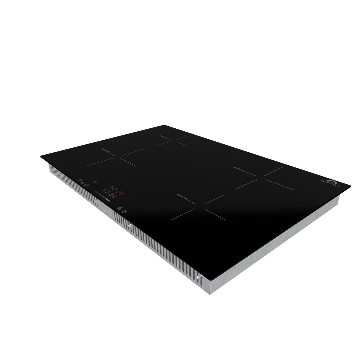 Forno Parco 30" Induction Cooktop, 4 Zones, 7200W, Touch Control, 9 Power Levels, Booster, Timer