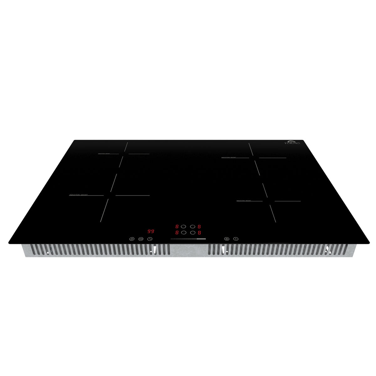 Forno Parco 30" Induction Cooktop, 4 Zones, 7200W, Touch Control, 9 Power Levels, Booster, Timer