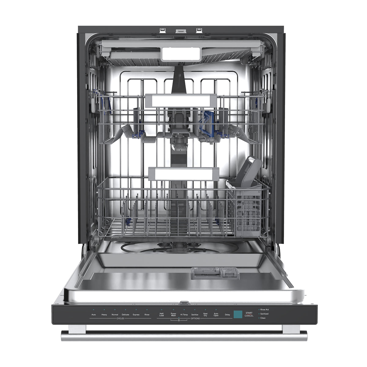 Forno Stella 24" Built-in Dishwasher in Black, Tall Tub, Top Touch Control