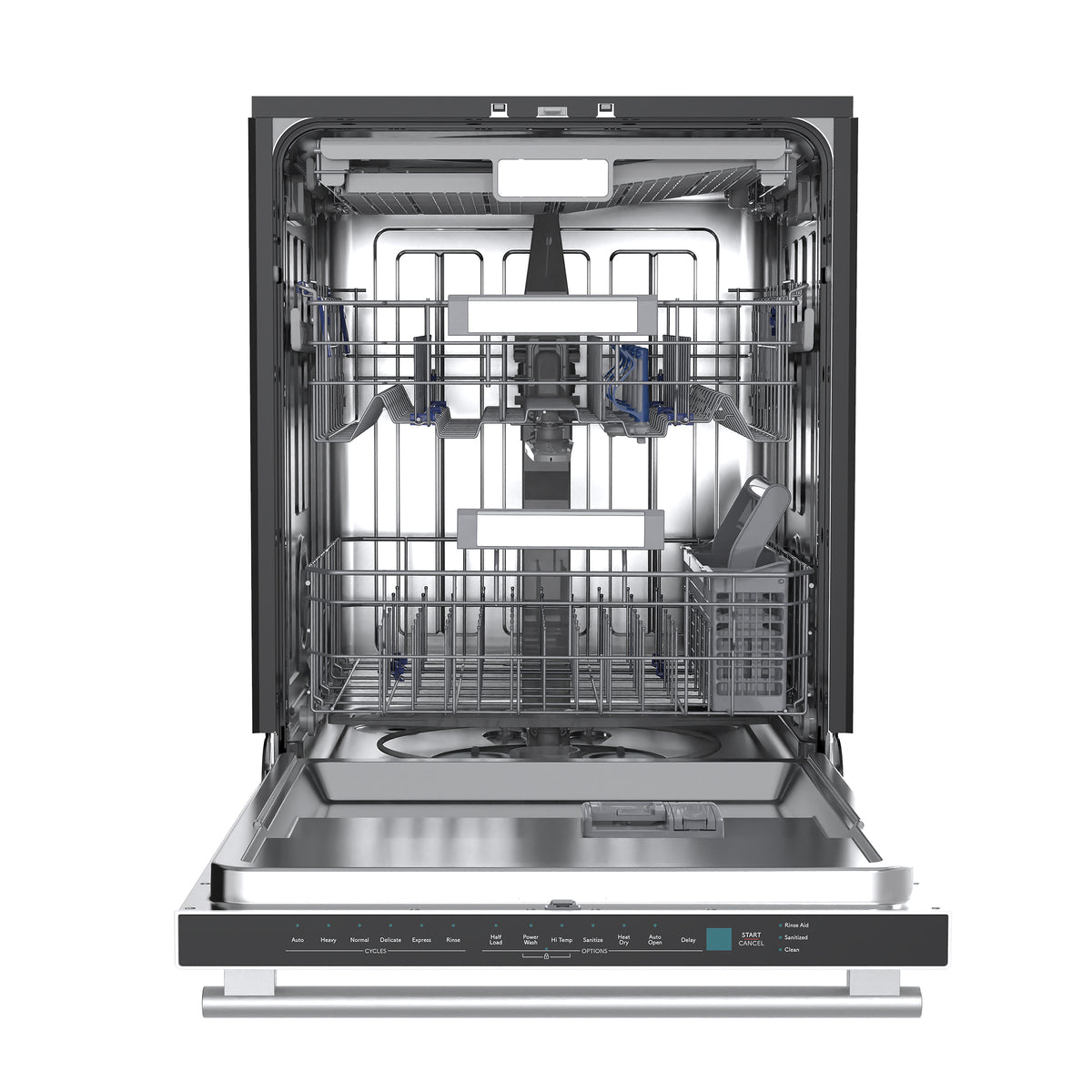 Forno Stella 24" Built-in Dishwasher in White, Tall Tub, Top Touch Control