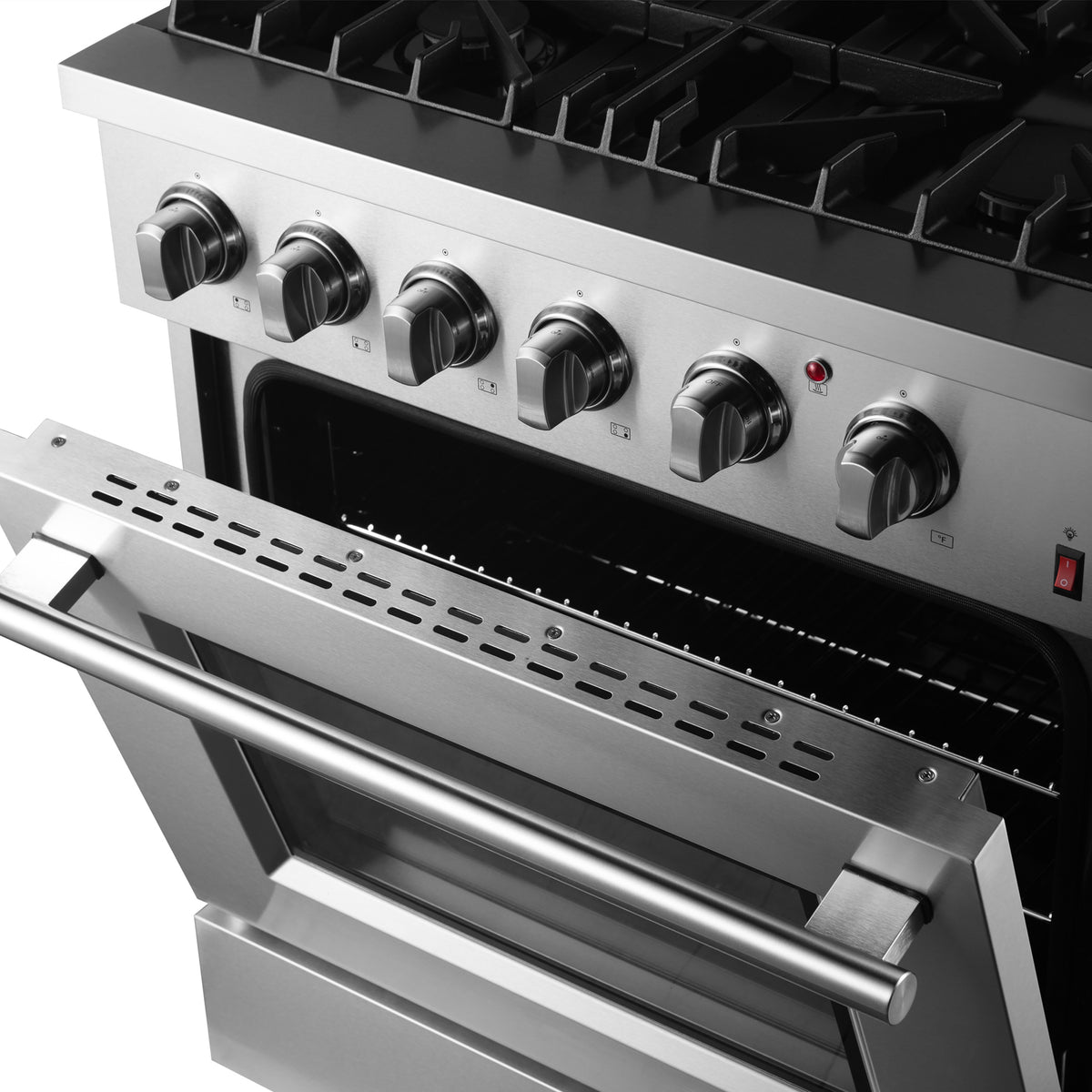 Forno Marco 30" Dual Fuel Range Stainless Steel, 4 Sealed Burners - 37,000 BTU