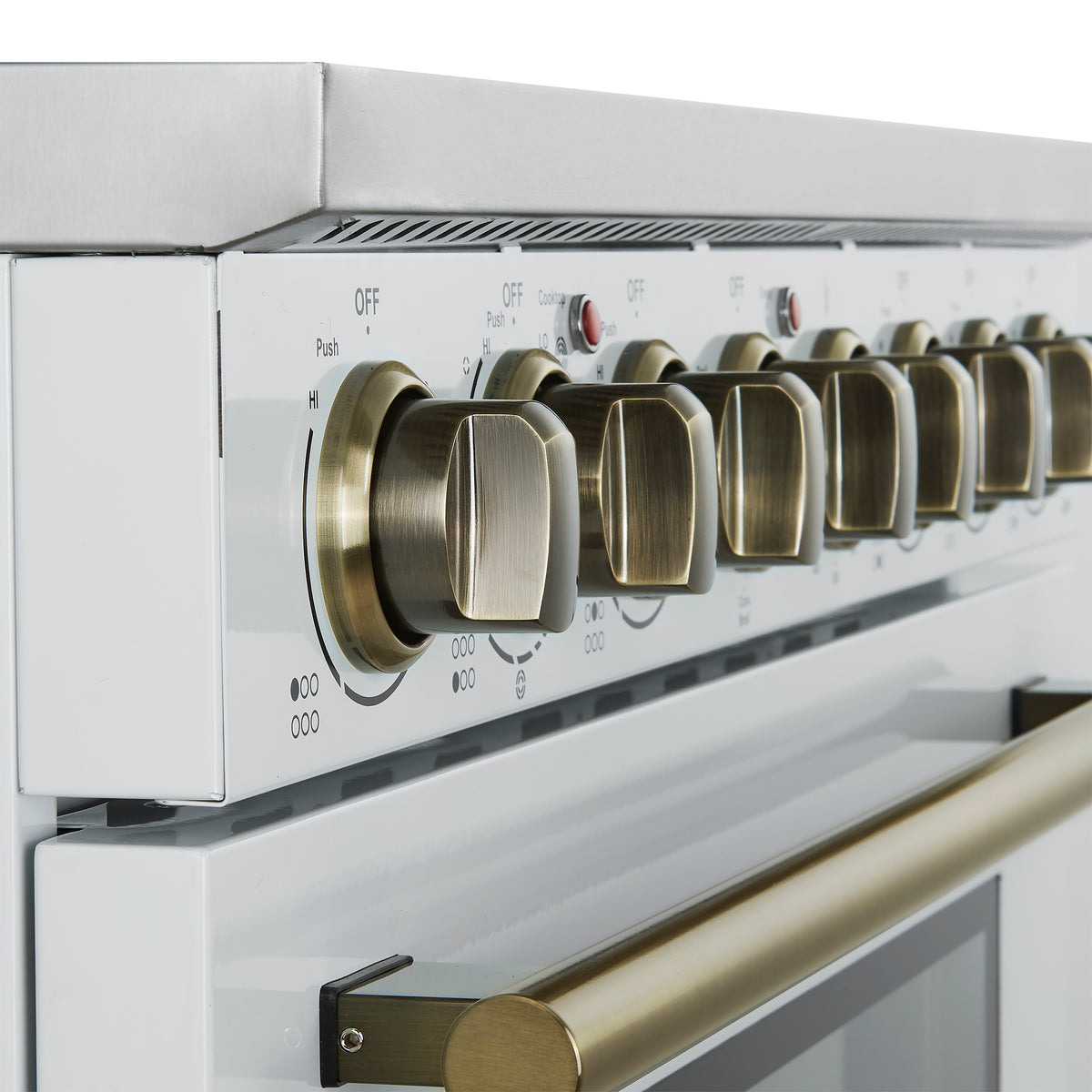 Forno Paolo 36" White Freestanding Electric Range, Stainless Steel, 5.44 cu.ft., True Convection Oven