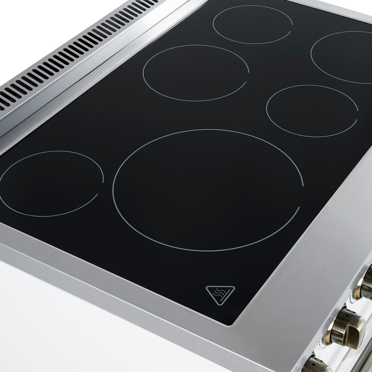 Forno Paolo 36" White Freestanding Electric Range, Stainless Steel, 5.44 cu.ft., True Convection Oven