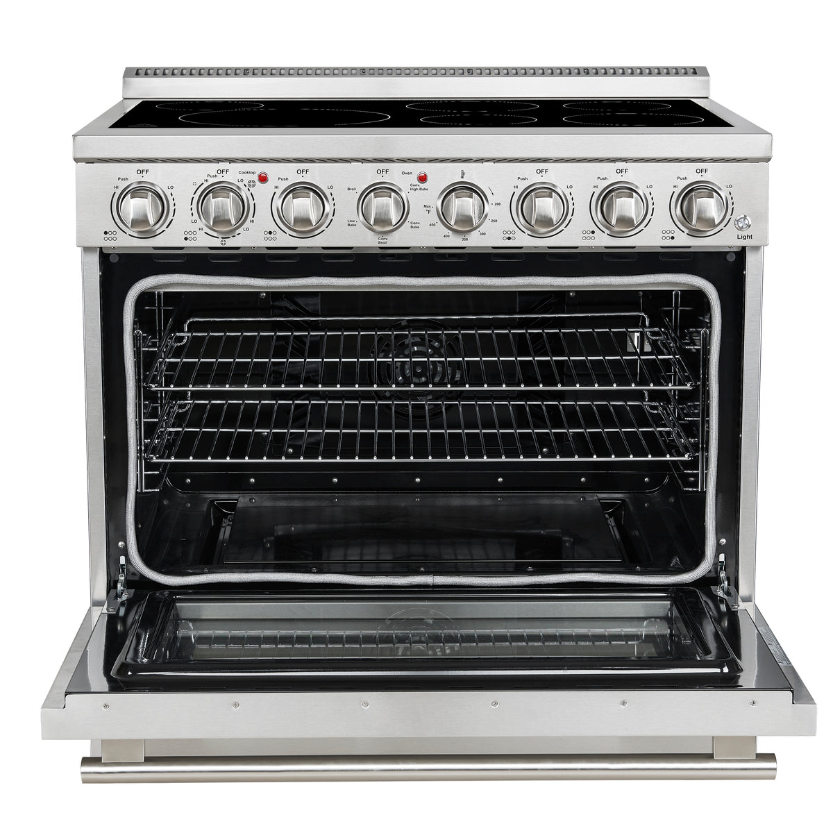 Forno Paolo 36" Freestanding Electric Range, Stainless Steel, 5.44 cu.ft., True Convection Oven