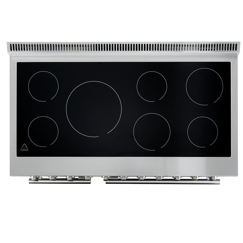 Forno Paolo 48" Freestanding Electric Range, Stainless Steel, 6.7 cu.ft., True Convection Oven
