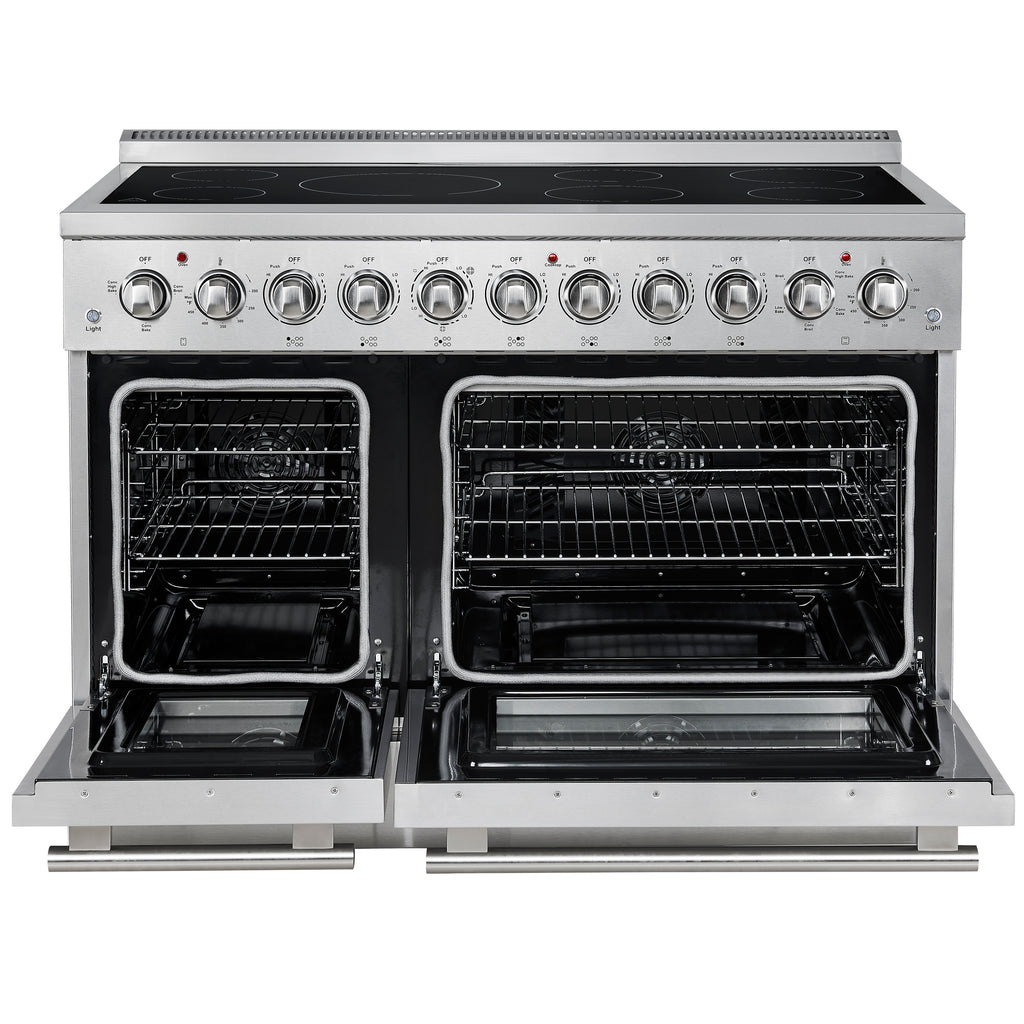 Forno Paolo 48" Freestanding Electric Range, Stainless Steel, 6.7 cu.ft., True Convection Oven