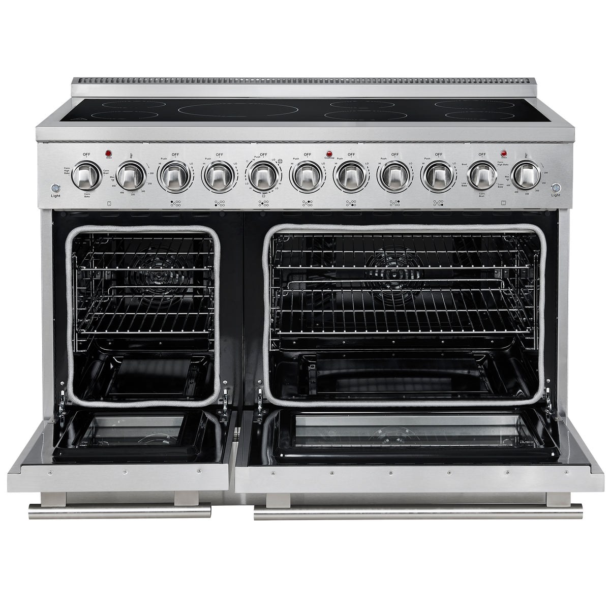 Forno Paolo 48" Freestanding Electric Range, Stainless Steel, 6.7 cu.ft., True Convection Oven