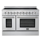 Forno Paolo 48" Freestanding Electric Range, Stainless Steel, 6.7 cu.ft., True Convection Oven