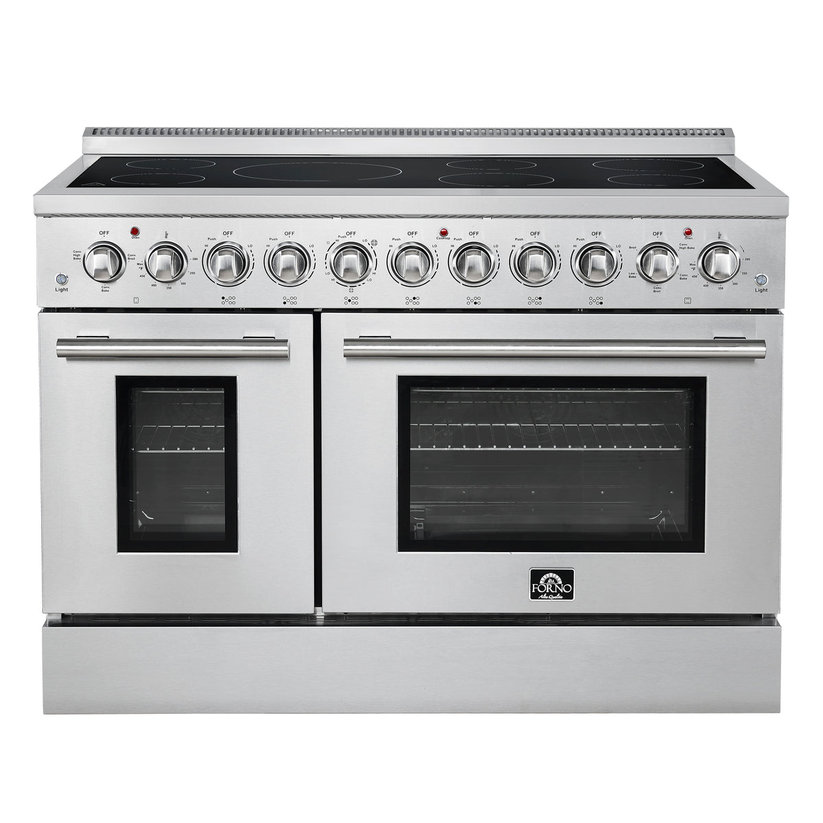 Forno Paolo 48" Freestanding Electric Range, Stainless Steel, 6.7 cu.ft., True Convection Oven