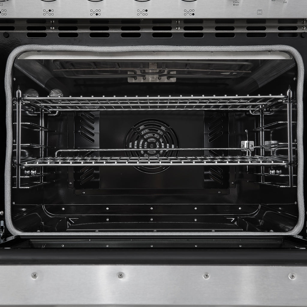 Forno Paolo 48" Freestanding Electric Range, Stainless Steel, 6.7 cu.ft., True Convection Oven