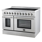 Forno Paolo 48" Freestanding Electric Range, Stainless Steel, 6.7 cu.ft., True Convection Oven