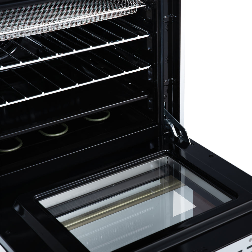 Forno Loiano 24" Freestanding Electric Range in White, 4 Elements 6,000 W Cooktop