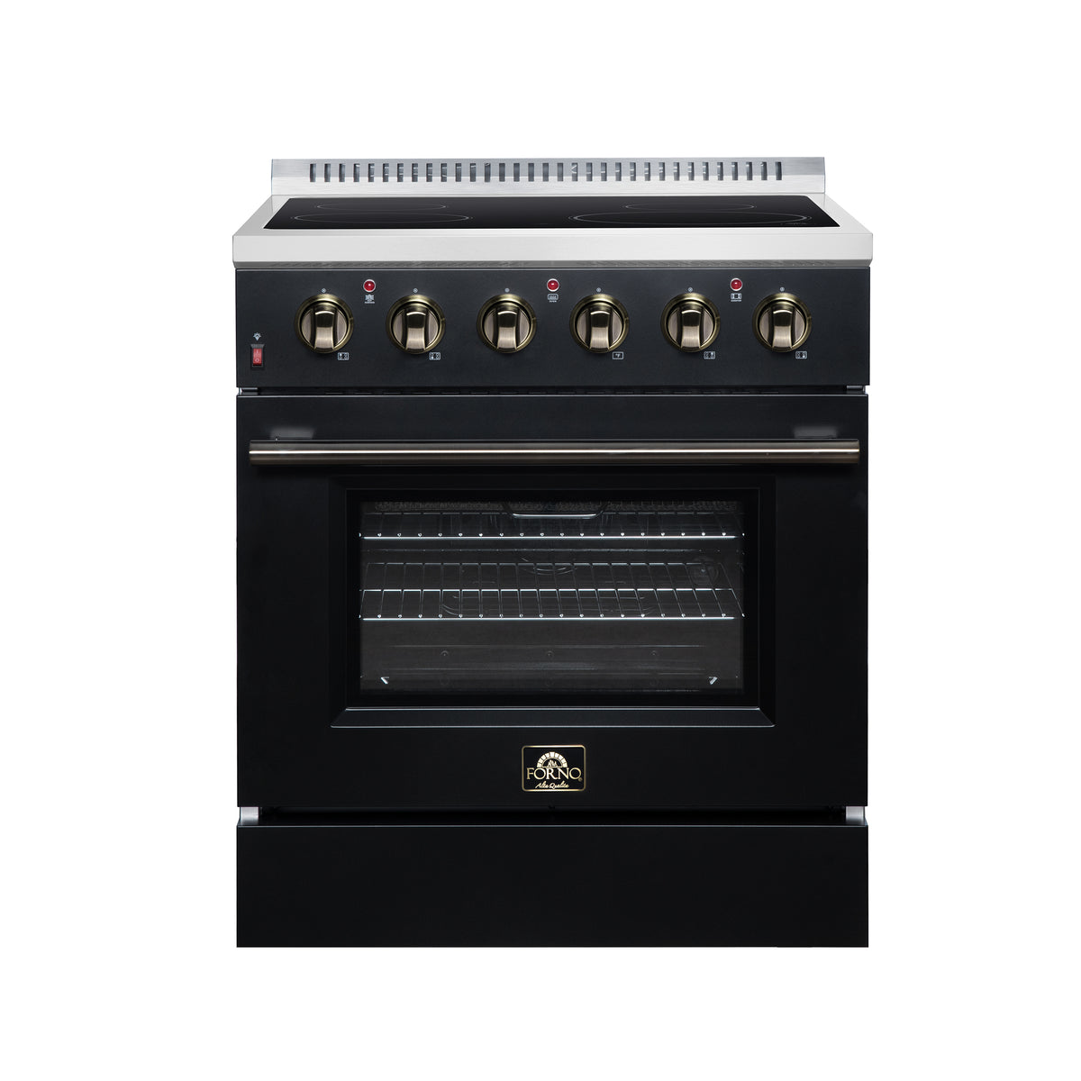 Forno Galiano 30" Freestanding Electric range, 4 radiant burners, 4.32 cf. True Convection oven, Air fryer kit