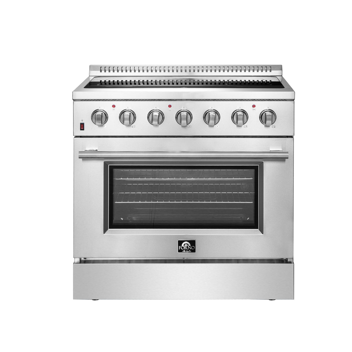 Forno Galiano 36" Freestanding Electric Range Stainless Steel, 5 Elements 7,700W