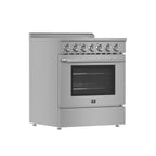 Forno Paolo 30" Freestanding Electric Range with True European Convection in Smudge Resistant Stainless-Steel