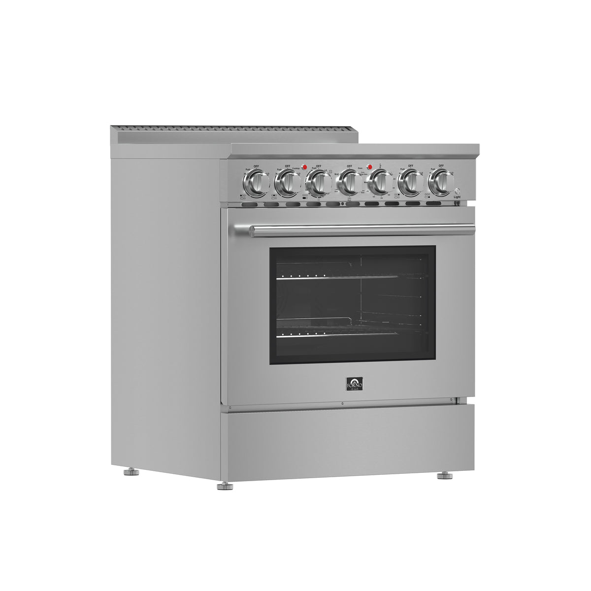 Forno Paolo 30" Freestanding Electric Range with True European Convection in Smudge Resistant Stainless-Steel