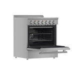 Forno Paolo 30" Freestanding Electric Range with True European Convection in Smudge Resistant Stainless-Steel