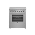 Forno Paolo 30" Freestanding Electric Range with True European Convection in Smudge Resistant Stainless-Steel