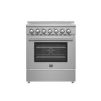 Forno Paolo 30" Freestanding Electric Range with True European Convection in Smudge Resistant Stainless-Steel
