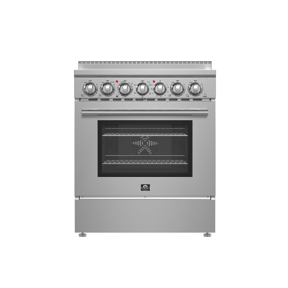 Forno Paolo 30" Freestanding Electric Range with True European Convection in Smudge Resistant Stainless-Steel