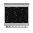 Forno Paolo 30" Freestanding Electric Range with True European Convection in Smudge Resistant Stainless-Steel