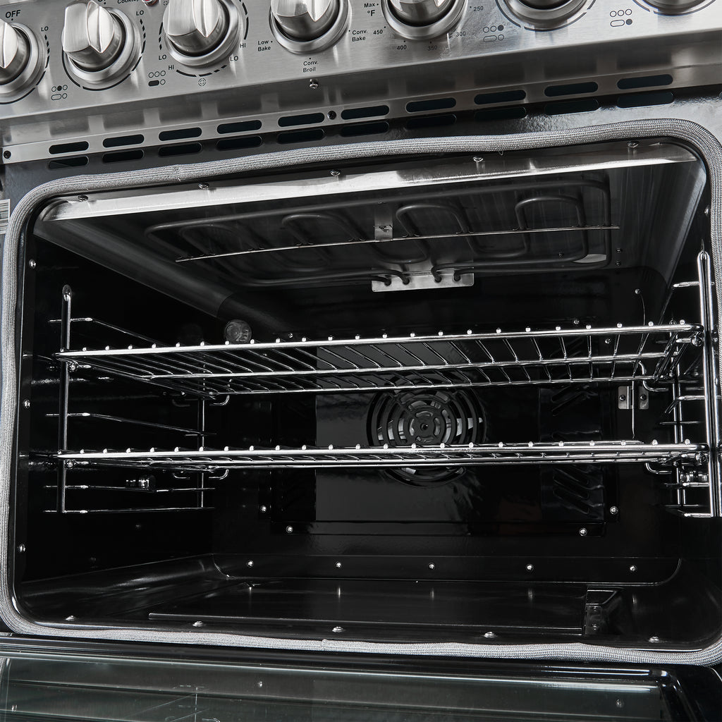 Forno Paolo 30" Freestanding Electric Range with True European Convection in Smudge Resistant Stainless-Steel