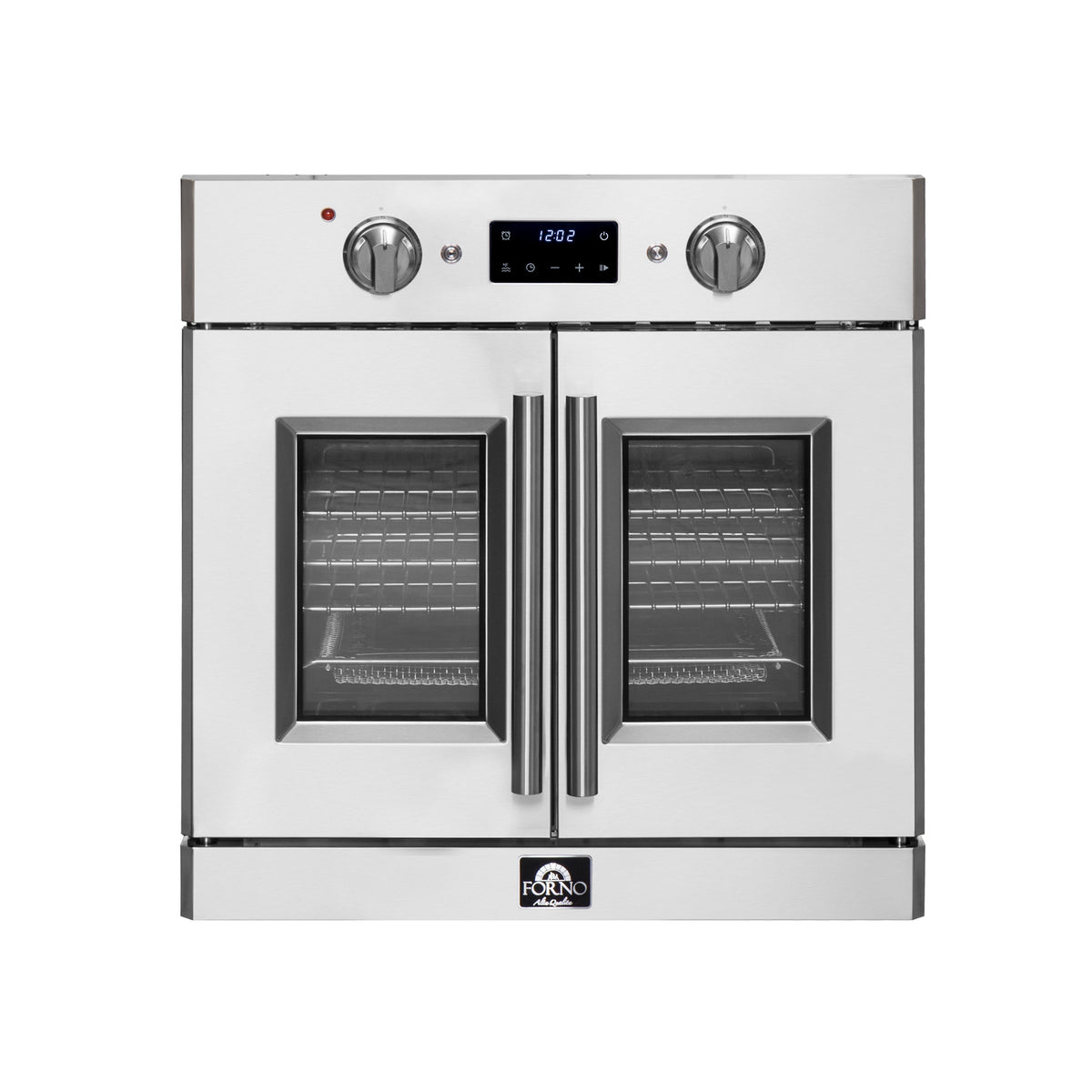 Forno Gallico 30" French Door Electric Wall Oven Stainless Steel, 3.68 cu.ft. with True Convection