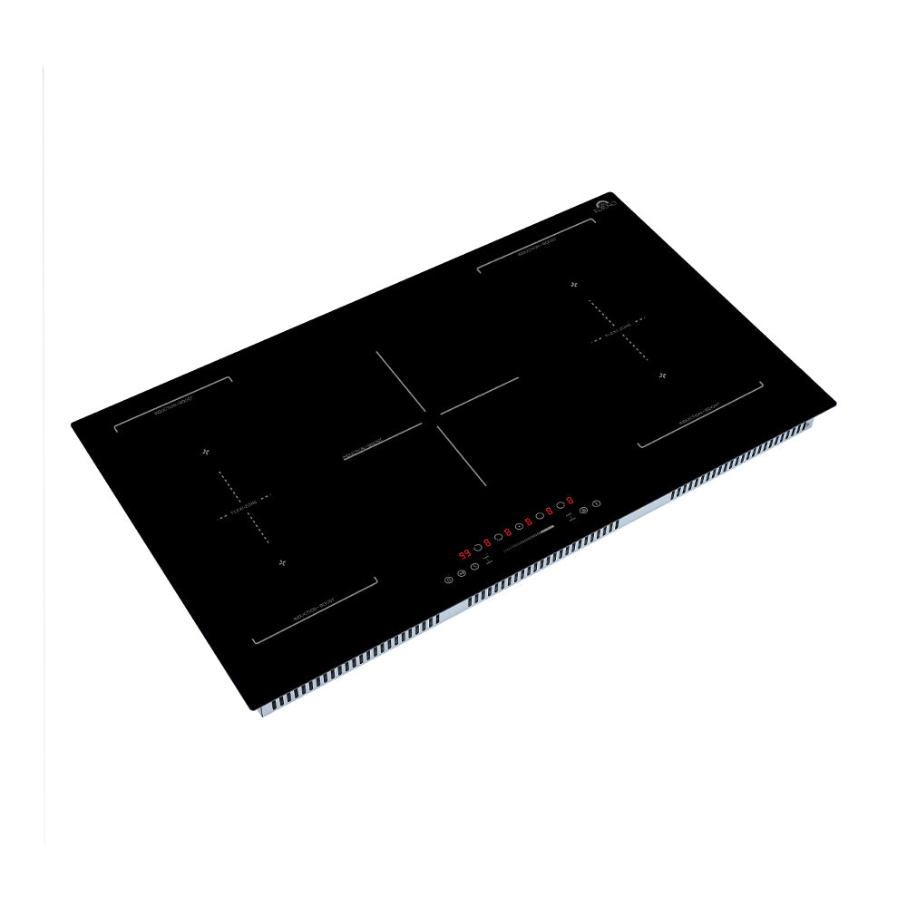 Forno Ornonzo 36" Induction Cooktop, 5 Zones, 2 Flex-Zones, 10200W, Touch Control, 9 Power Levels, Booster