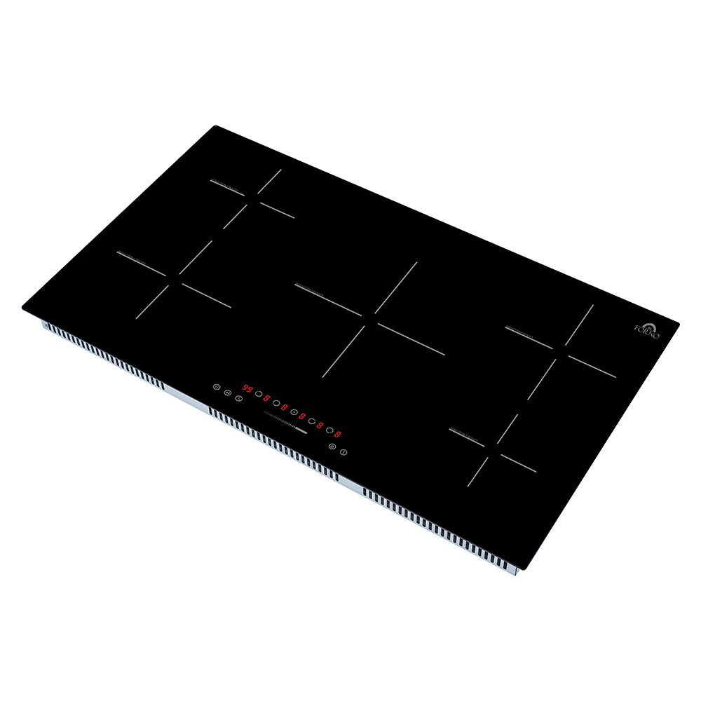 Forno Parco 36" Induction Cooktop, 5 Zones, 10200W, Touch Control, 9 Power Levels, Booster, Timer