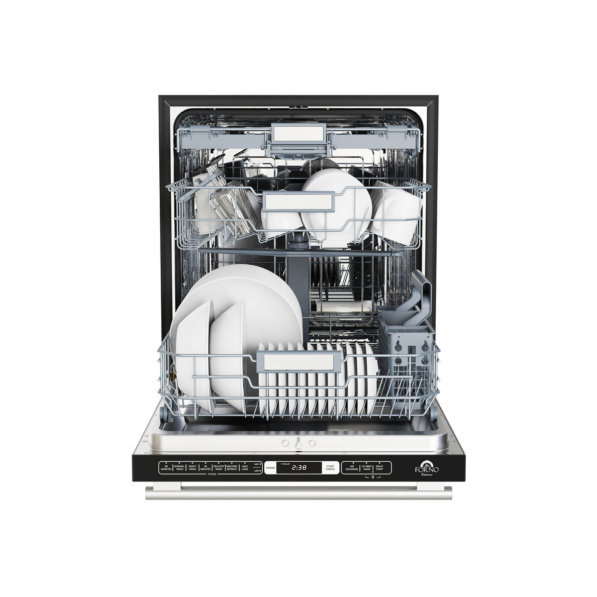 Forno Premium 3-Piece Kitchen Bundle - 36" Gas Range, French Door Refrigerator, Built-In Dishwasher