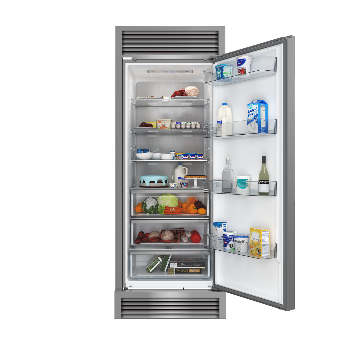 Forno Maderno 28" Built-In Convertible Refrigerator, 13.6 cu.ft. Right Swing with Decorative Grill - 32" Wide