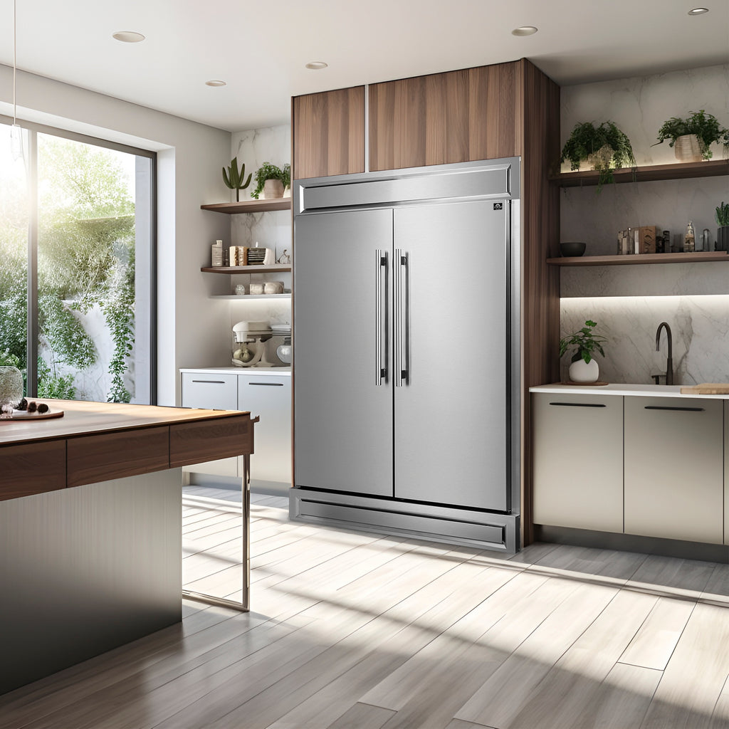 Forno Maderno 2-Piece 56" Convertible Refrigerator/Freezer, 27.2 cu.ft.