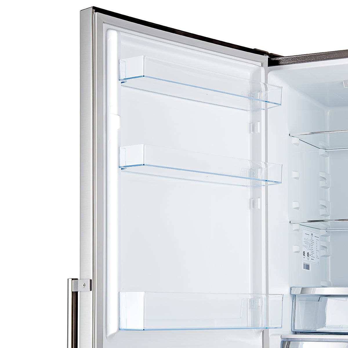Forno Guardia 23.4" Bottom Freezer Refrigerator Left Swing Stainless Steel, 10.8 cu.ft.