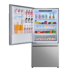 Forno Milano 2-Piece 62" Freestanding Dual Bottom Freezer Refrigerator, Stainless Steel – 34.4 cu.ft