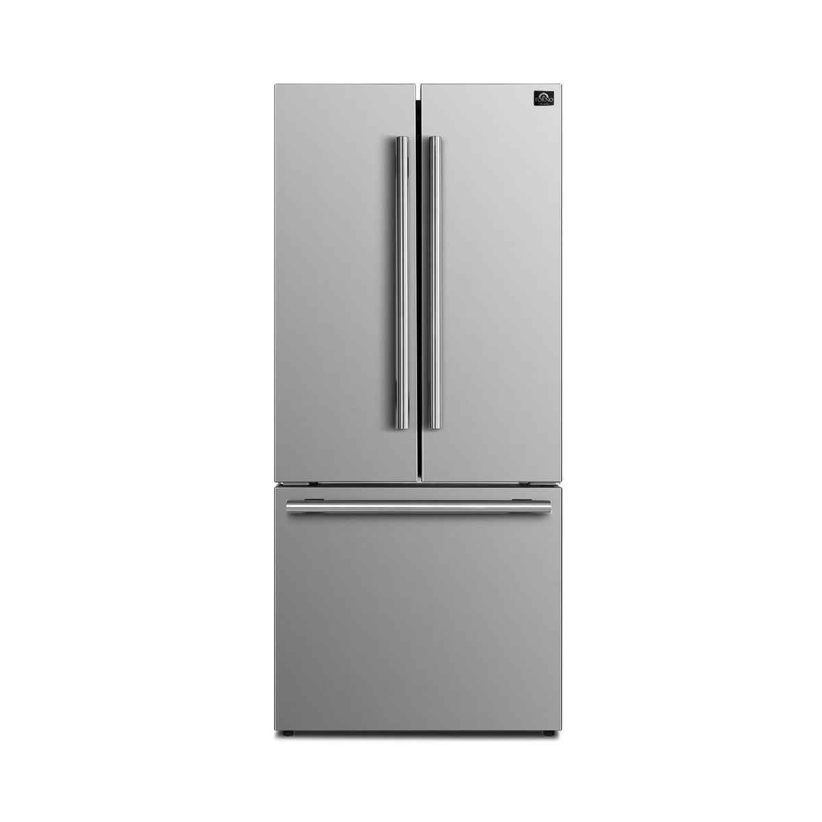Forno 2-Piece SS Kitchen Bundle - 30" Induction Range and 31" Bottom Freezer Refrigerator