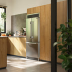 Forno Gallipoli 30" French Door Refrigerator, 17.5 cu.ft Capacity, Decorative Grill, 34" Width