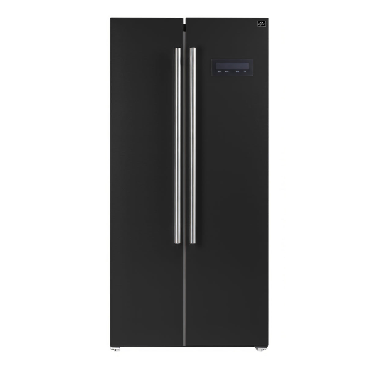 Forno Salerno 33" Freestanding Side-by-Side Black Refrigerator