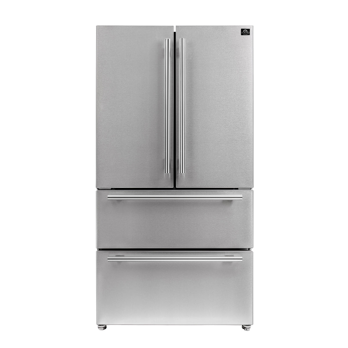 Forno Premium 3-Piece Kitchen Bundle - Galiano 36" Gas Range, 36" French Door Refrigerator