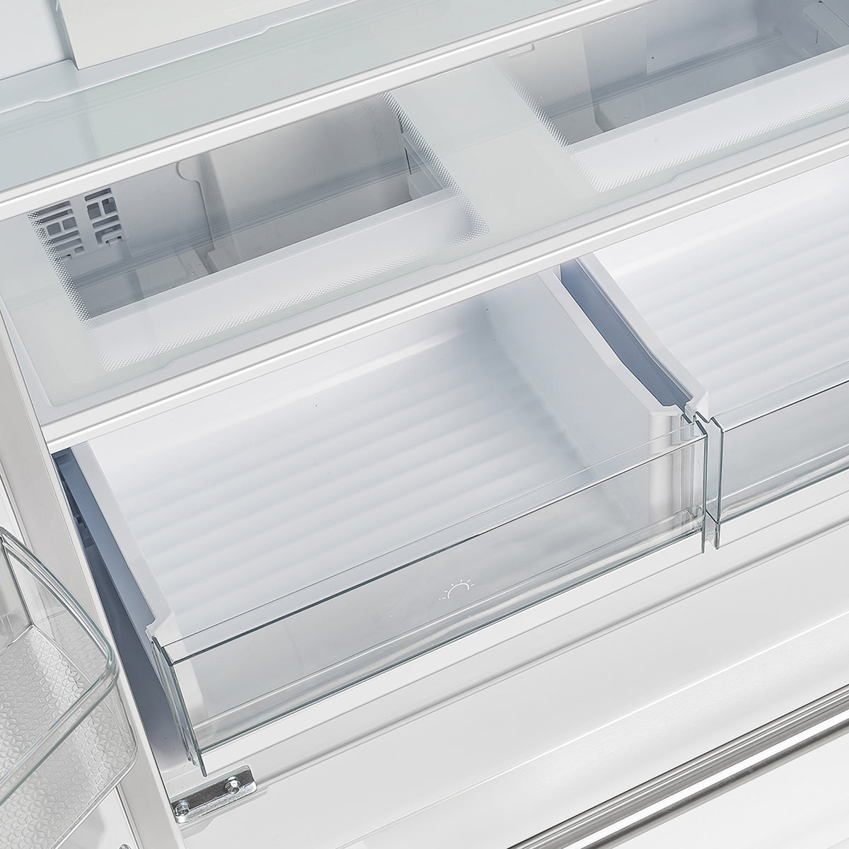 Forno Espresso Moena 36" French Door Refrigerator in White, 19.2 cu.ft with Ice Maker