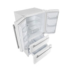 Forno Espresso Moena 36" French Door Refrigerator in White, 19.2 cu.ft with Ice Maker