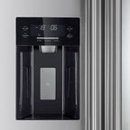 Forno Salerno 36" Side-by-Side 20 cu.ft. Freestanding Refrigerator in Stainless Steel with Ice & Water Door Dispenser