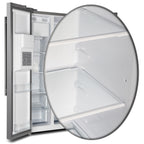 Forno Salerno 36" Side-by-Side 20 cu.ft. Freestanding Refrigerator in Stainless Steel with Ice & Water Door Dispenser