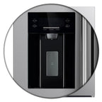 Forno Salerno 36" Side-by-Side 20 cu.ft. Freestanding Refrigerator in Stainless Steel with Ice & Water Door Dispenser